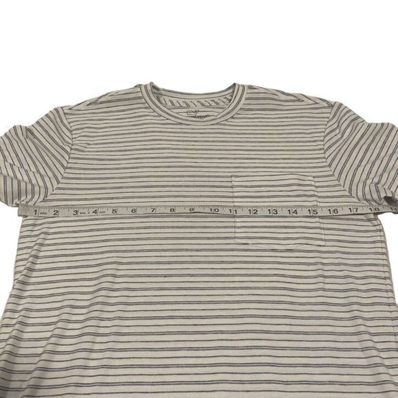 Vineyard Vines Edgartown Reverse Feeder Stripe Short Sleeve Pocket Tee XS - Picture 7 of 8